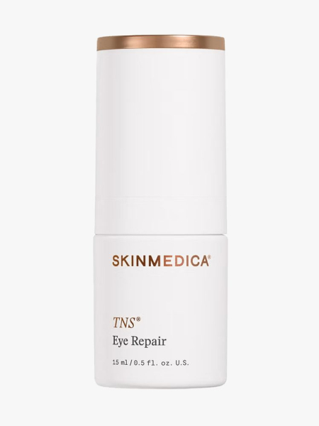SkinMedica TNS Eye Repair in branded component on a light gray background